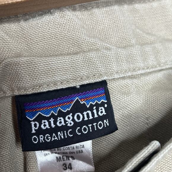 Vintage Patagonia Stand Up Shorts Khaki Mens 34 Organic Cotton Canvas 90s Y2K - Picture 4 of 7